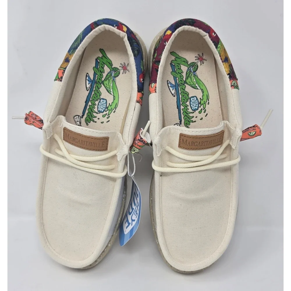 Hey Dude Wally Funk Margaritaville Men's/Women's 8.5 Loafers Sand Multi